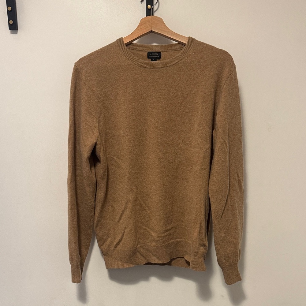 J. Crew Men's Tan Crewneck Sweater